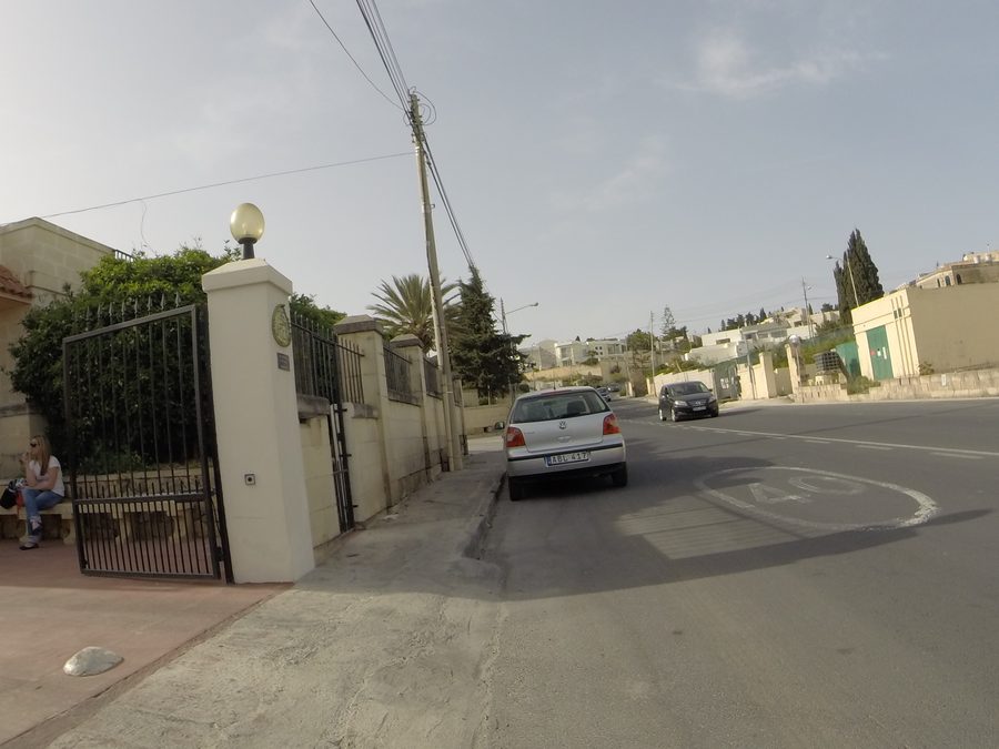 Straßenszene in Iklin, Malta