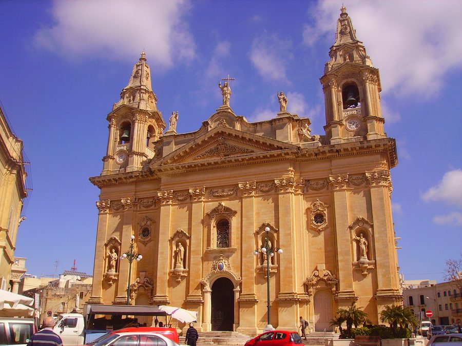 Fassade der Pfarrkirche Our Lady of Victories in Naxxar