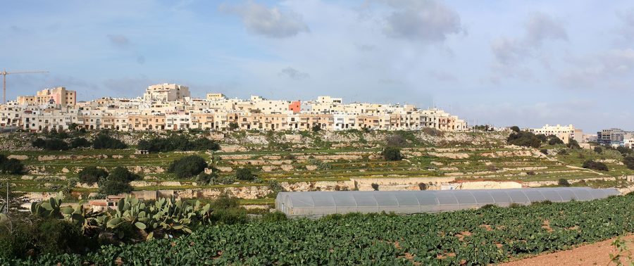 Residential area in Birkirkara, Malta