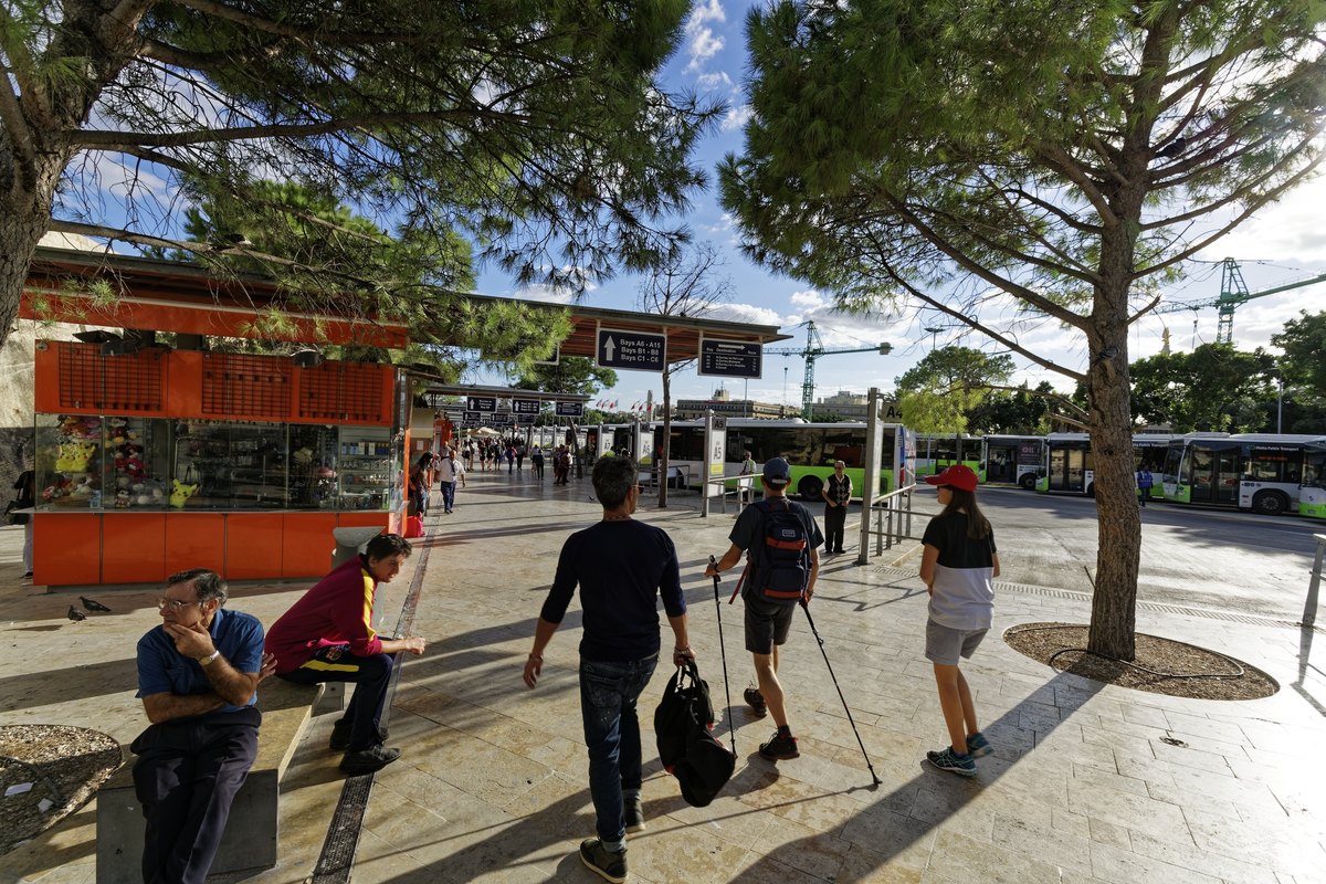 Busbahnhof Valletta auf Malta