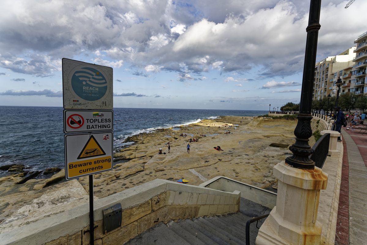 Sliema Promenade auf Malta